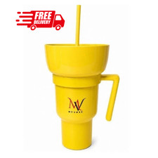 MYVRSE Stadium Tumbler Popcorn Cup | 1000ml Large Snack,Drink |6 Color Options |