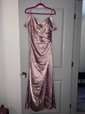 Galina Signature charmeuse cowl bridesmaid dress (Style #GS290112)
