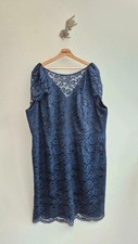Joanna Hope Dress 32 Navy Blue Lace Occasion Evening Party