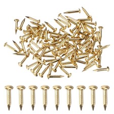 100-Pack Small Nails, 1.2mm x 8mm Brass Nails Round Head Hardware