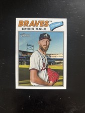 Topps Heritage Chris Sale #278 Braves MLB Base Set Baseball 2024 Card Stock