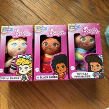 Barbie Micro Teenies Plush 1st Barbie 1959, 1st Black, Totally Hair NIB Set 3