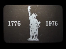 MG23173 *NOS* BICENTENNIAL 1776 ***STATUE OF LIBERTY*** PATRIOTIC BELT BUCKLE