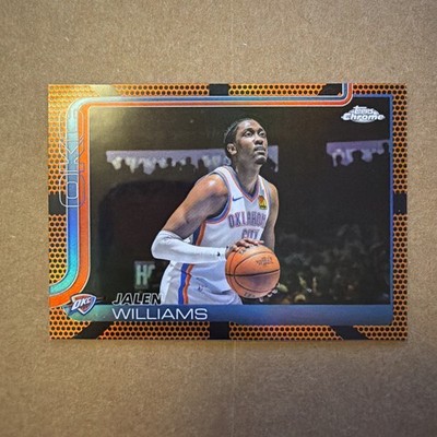 2025-26 Topps Chrome #187 Jalen Williams Basketball Border Refractor