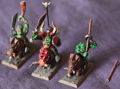 Orc Warlord Grotfang's Boar Boy Command, Idol of Gork Campaign Warhammer Fantasy