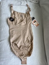 Tan/cream body shape Size L Women's Shapewear Bodysuit