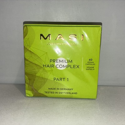 Sealed Masi Longevity Premium Hair Complex Supplement 60 Caps Healthy Part 1