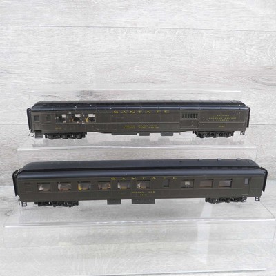 RIVAROSSI 2716, 2732 - H0 - Santa Fe - Baggage Car, Dining Car 2602, 1416 #N9962