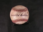 Cal Hubbard Signed Baseball Certified Used Vintage EX Baseball & Football HOF's