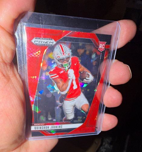 Panini 2025 Prizm Draft Picks Football Quinshon Judkins Rookie RC #84 crack ice