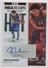 2019-20 Panini NBA Hoops Hot Signatures Red 9/25 Justin Jackson #HS-JJK Auto 1k5