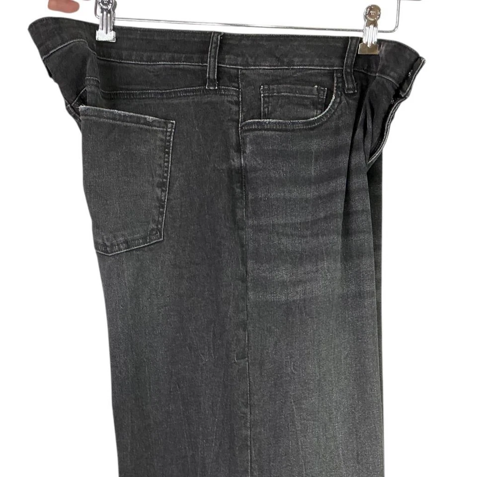 Kut From The Kloth Jeans Women 16 Black Stretch Mid Rise Wide Leg NEW - Image 4 of 4