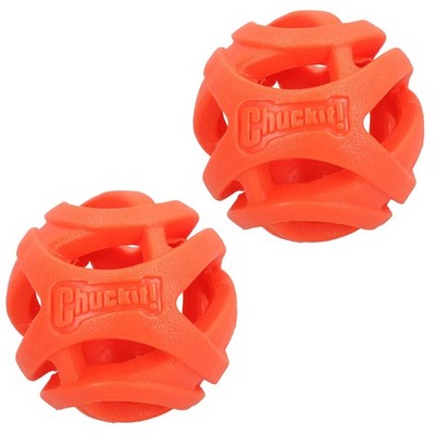 2PK Breathe Right Fetch Ball Dog Chuck Fetch Play Time Medium 6.5cm