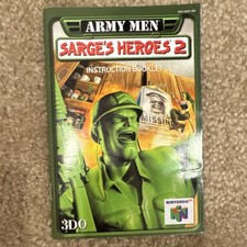 3DO Sarge's Heroes 2 Original Manual for Nintendo 64 English
