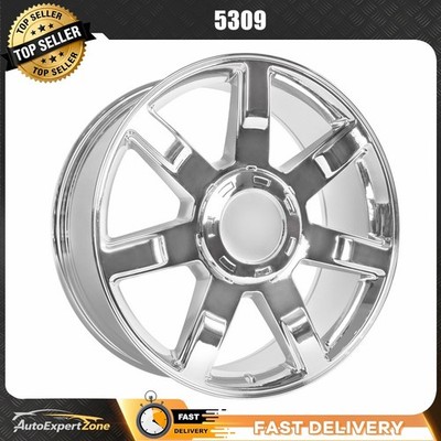 For 2007-2014 Cadillac Escalade Chrome 22 inch OEM Factory GM Spec WHEEL 5309