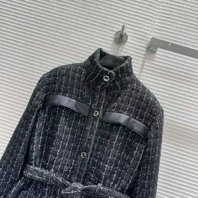 Chanel CC 25K Alta Gama Listo para Usar Grueso Tweed Tejido Chaqueta Talla 36 Foto 2 de 4