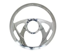 BILLET SPECIALTIES Sniper Half Wrap Steering Wheel 14"
