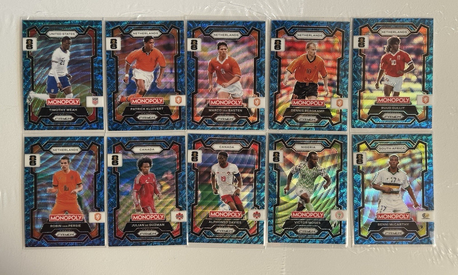 🔥BLUE Wave COMPLETE SET! Panini Prizm 2026 FIFA World Cup Monopoly Messi Yamal view 11