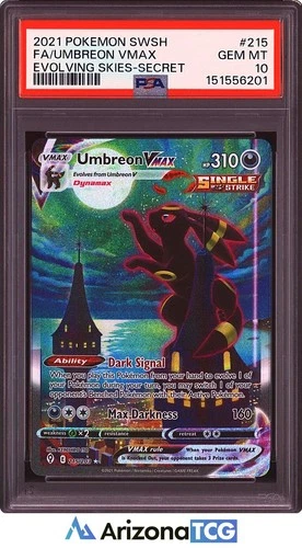 Pokemon 2021 Umbreon VMAX 215/203 Alt Art Evolving Skies GEM MINT PSA 10