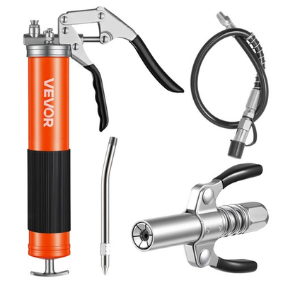 #ad #ad VEVOR 8000 PSI Grease Gun 14 oz Pistol Grip Grease Gun Includes 18 in Flex Hose $20.99