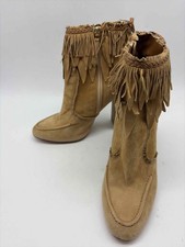 Pre-Owned Aquazzura Tan Size 36.5 Ankle Boots