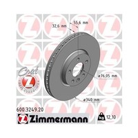Zimmermann 600.3249.20 Bremsscheibe Vorderachse FüR Vag