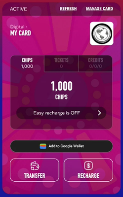 #ad #ad Dave and Buster#x27;s Power Card 1000 CHIPS NO TICKETS *DIGITAL LOAD ONLY * $70.00