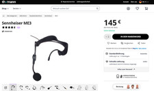 Sennheiser ME3 Headset Kondensator-Mikrofon i...