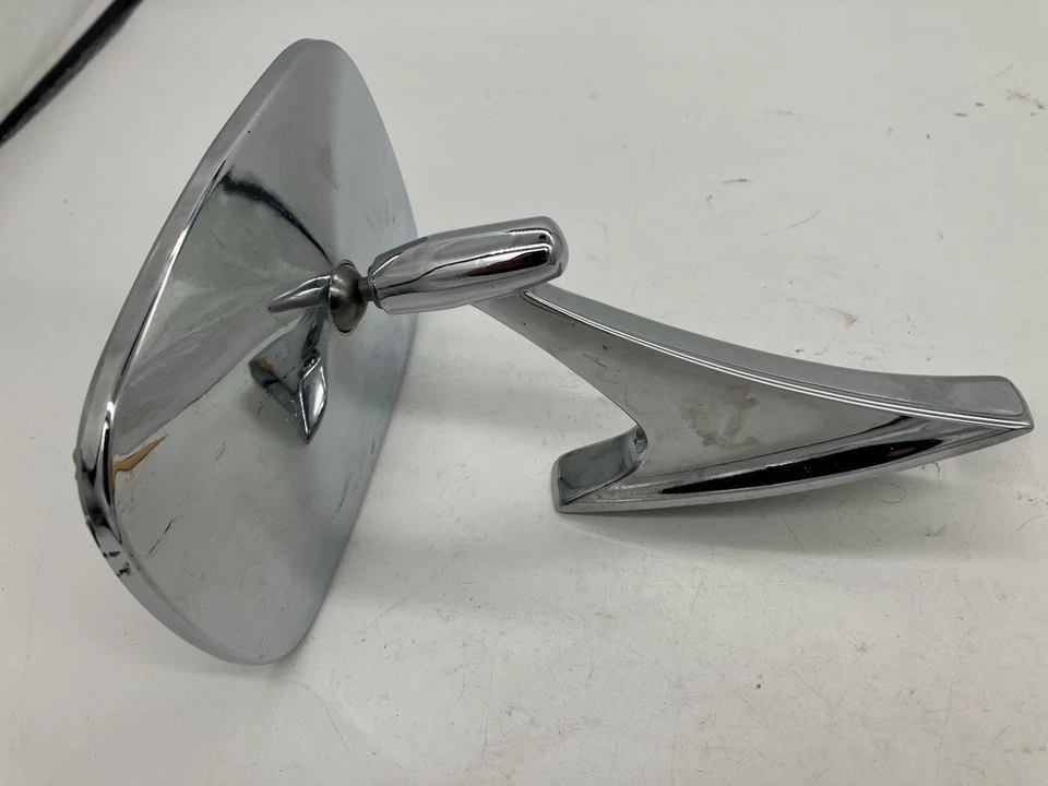 Espejo retrovisor manual cromado derecho Chevrolet Passenger Malibu Monte Carlo Nova 75-79 994904 Foto 2 de 4