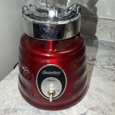 Red Osterizer blender Classic With Oster Glass Pitcher | eBay