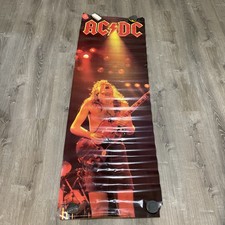 AC/DC 6ft Long Poster Angus Young 1988 Vintage Door Poster Rock Guitar