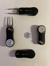 (1) Pitchfix Golf Switchblade Divot Tool & San Francisco GC 1" Golf Marker