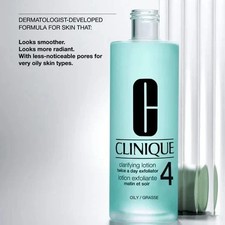 Clinique Clarifying Lotion Twice A Day Exfoliator Type 4 Oily Skin  400ml