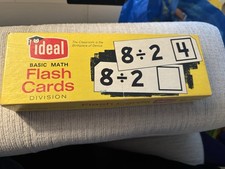 Vintage Ideal Basic Math Flash Cards Mixed Addition Subtraction Description