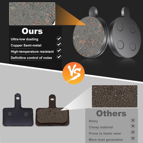 4 Pairs Disc Brake Pads, Brake Pads Brake Disc Rotor, Electric Scooter Brake ... - Picture 4 of 7