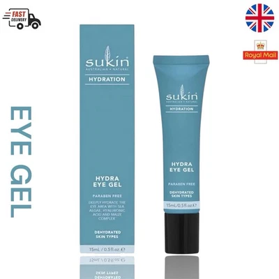 Sukin Hydra Eye Gel 15ml – Hydrating, Cooling, Natural Australian Skincare