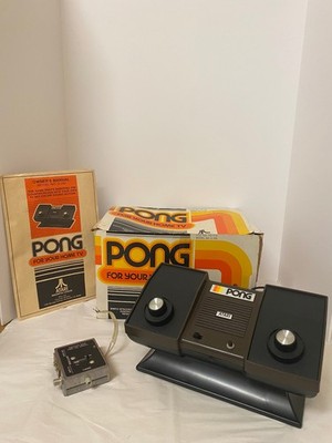 Atari C-100 Pong Console In Original Box With Instructions
