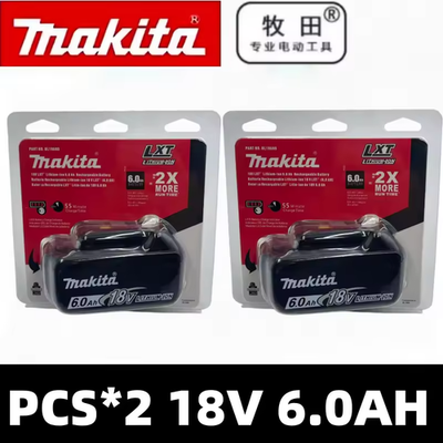 #ad Makita BL1860B 2 18 V Pack of 2 LXT Lithium Ion 6 Ah Battery NEW USA SHIP $85.99