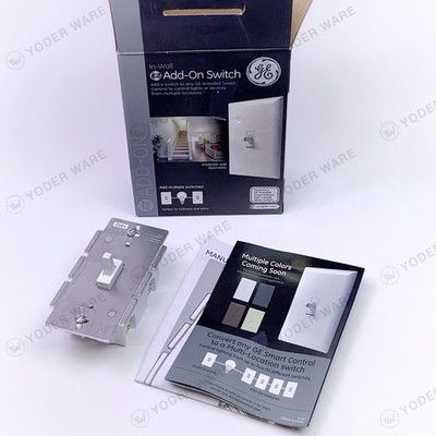 GE 12728-4 ADD-ON Switch ZW2003 For GE Smart Control  Zigbee, Z-Wave Open Box