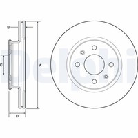 2X Bremsscheibe Delphi BG4535 FüR PBT Hyundai PB PA I20 1 I10