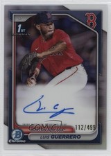2024 Bowman Chrome Prospect Refractor 112/499 Luis Guerrero #CPA-LG Auto 16s2