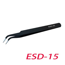 6Pcs Anti-Static Stainless Steel Tweezers Precision Maintenance Industrial Repai