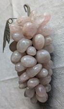 Soprammobile Grappolo D'uva 15 Cm In Quarzo Rosa anni '70