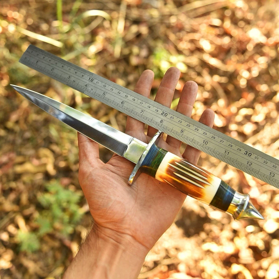 Fairbairn Sykes British Army knife Double Edge Blade WWII England William Rodger - Image 3 of 4