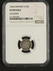 1840  NGC VF Details Liberty Seated Half Dime