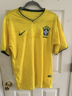 Nike Brazil National Team Soccer Jersey Yellow Green Official Soccer Shirt
