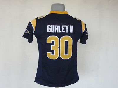 Los Angeles Rams Jersey #30 Gurley II Nike Blue Shirt Size Boys M
