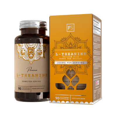 L-Theanin Grüntee Extrakt 300mg | 90 Kapseln | Entspannung, Schlaf, Stimmung