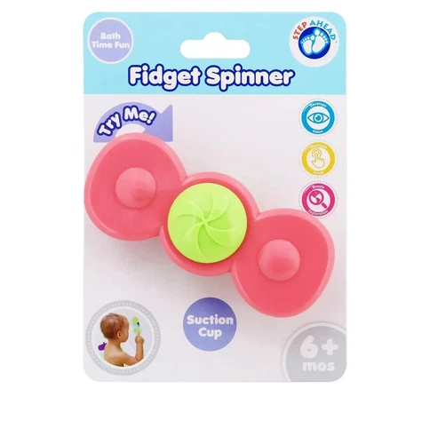 Step Ahead Fidget Spinner Colorful Bathtime Learning Play Toy