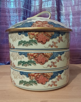 Japanische Stapelbox Jubako Box Porzellan Bento Box Vintage Schmuck Box